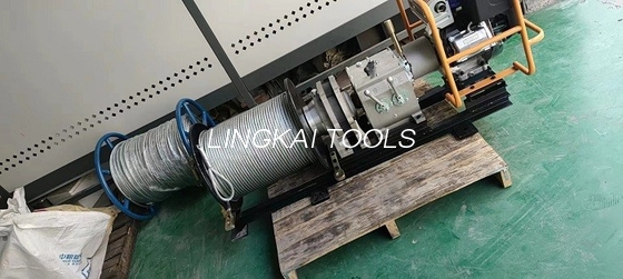 50 fil d'acier du moteur à gaz 12mm de KN tirant la machine