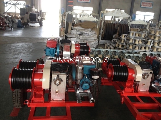 Traction de la tonne JJCS-50T du treuil 5 pour la ligne de transmission construction