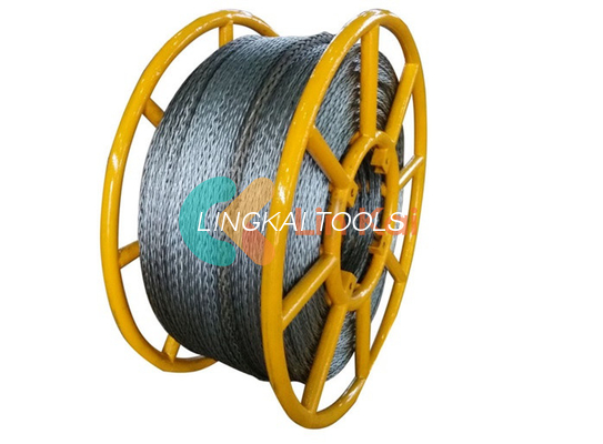 12 fils de câble en acier galvanisé anti-torsion 20 mm pour tirer quatre conducteurs groupés sur la ligne de transmission
