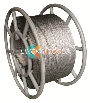 Corde de fil d'acier anti-torsion de 11 mm à 8/12 brins légers pour la ficelle à un seul conducteur ou OPGW