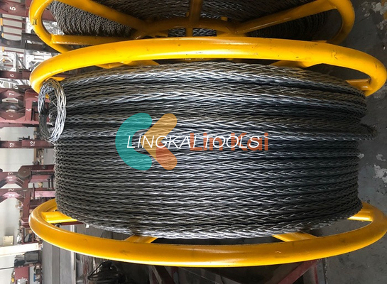 Rope de fil d'acier de 12 x 19 pouces pour conducteur de traction certifié ISO 9001