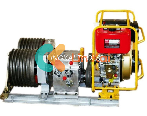 9 kW 6 boîte de vitesses double treuil de capstan 5 tonnes outils de construction de tour