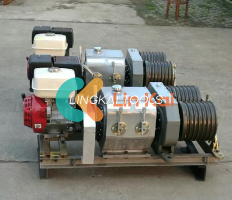 Outils d'érection de tour de haute précision 9KW moteur diesel et à essence double treuil treuil