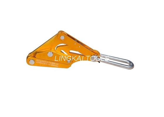Couleur d'or serrant la ligne aérienne outils, bride de poignée de fil de construction de puissance