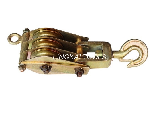 10KN érigent la ligne attirail de levage en acier de roues des outils trois de construction de tour