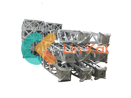 Capacité maximale de 600 kn Tour d'érection Gin Pole alliage d'aluminium en forme de grille Derrick Mast