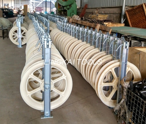 Bloc de ficelage en nylon de la poulie 660mm de MC pour la ligne aérienne transmission