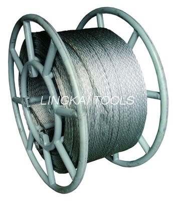 l'anti vrillage de 13mm a tressé la corde de fil d'acier pour Stringing à un conducteur