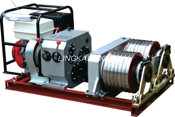 Le double tambour 50KN a motorisé des treuils de ligne de transmission matériel de construction