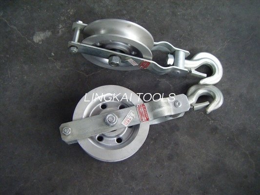 Bloc de poulie en nylon ou en aluminium de rouleau d'au sol de câble de poulie pour le fil de masse de transport d'énergie ficelant le bloc
