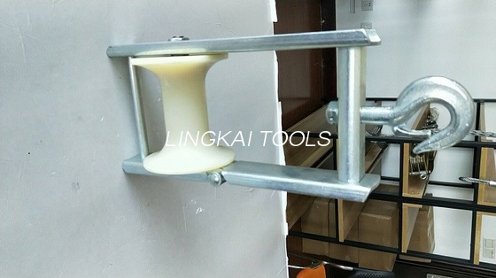 Blocs de poulie durables avec le conducteur en nylon en aluminium Block Aerial Cable de groupe de rouleau de poulie ficelant le rouleau